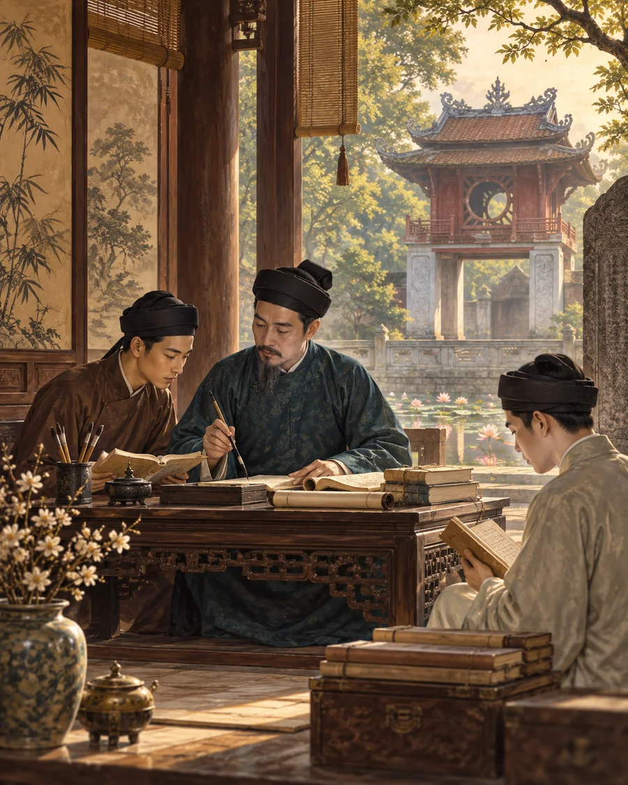Minh họa truyền thống coi trọng việc học